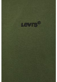 Levi's® - Levi's Bluza bawełniana A0717.0026 męska kolor zielony gładka. Okazja: na spotkanie biznesowe. Kolor: zielony. Materiał: bawełna. Wzór: gładki. Styl: biznesowy
