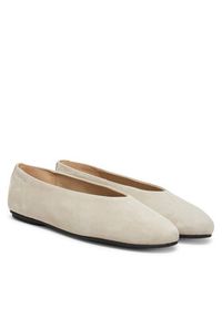 Calvin Klein Baleriny Ballerina Round Hw Sue HW0HW02565 Beżowy. Kolor: beżowy. Materiał: skóra #3