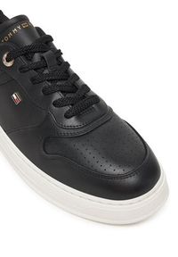 TOMMY HILFIGER - Tommy Hilfiger Sneakersy Sporty Cupsole FW0FW08795 Czarny. Kolor: czarny. Materiał: skóra #5