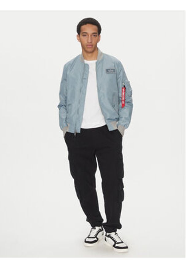 Alpha Industries Kurtka bomber MA-1 TTC Two Tone 126101 Niebieski Regular Fit. Kolor: niebieski. Materiał: syntetyk