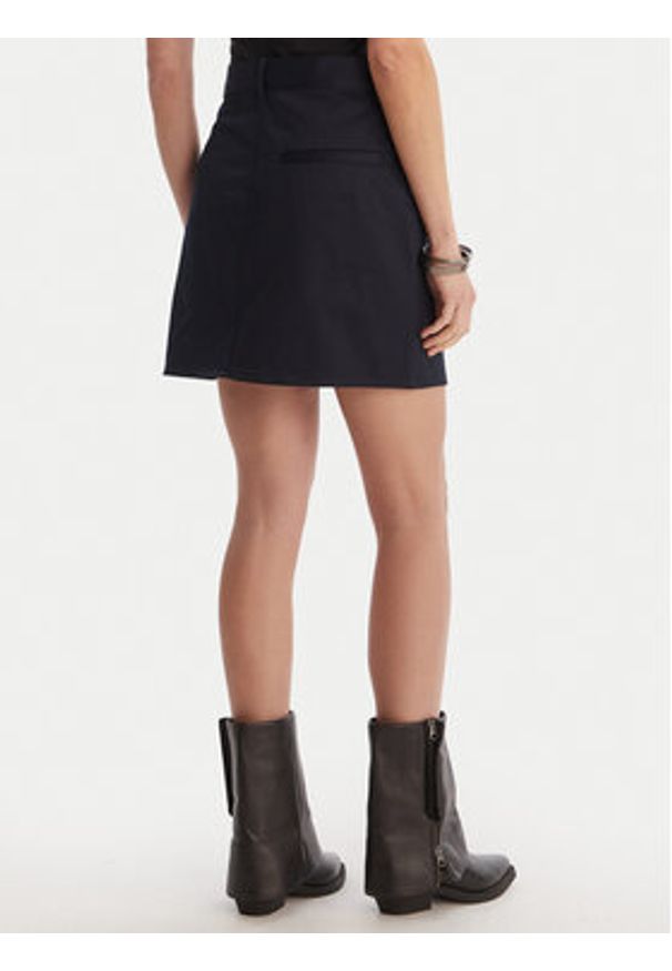 G-Star RAW - G-Star Raw Spódnica mini D29095-5126 Granatowy Regular Fit. Kolor: niebieski. Materiał: bawełna