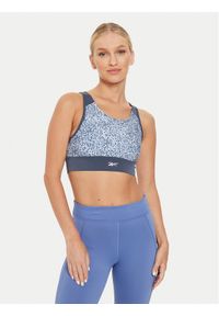 Reebok Biustonosz top Running AOP 100076052 Szary Regular Fit. Kolor: szary. Materiał: syntetyk. Sport: bieganie
