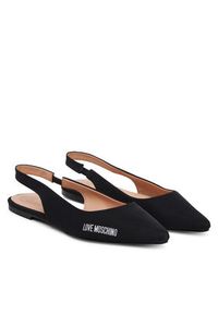 Love Moschino - LOVE MOSCHINO Baleriny JA11021G0MIM0000 Czarny. Kolor: czarny. Materiał: materiał #6