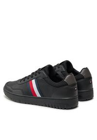 TOMMY HILFIGER - Tommy Hilfiger Sneakersy Th Basket Core Lite FM0FM05116 Czarny. Kolor: czarny. Materiał: materiał #5