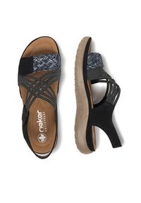 Rieker Sandały CEO-64889-00 Czarny. Kolor: czarny. Materiał: skóra #7
