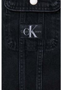 Calvin Klein Jeans kurtka jeansowa damska kolor czarny przejściowa. Kolor: czarny #6