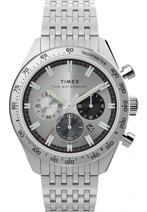 Zegarek męski Timex TW2Y18700 srebrny. Kolor: srebrny