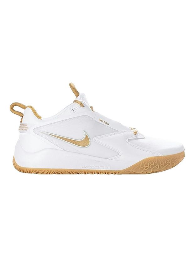 Buty Nike Air Zoom Hyperace 3 do siatkówki białe. Kolor: biały. Materiał: skóra, syntetyk. Szerokość cholewki: normalna. Model: Nike Zoom. Sport: siatkówka