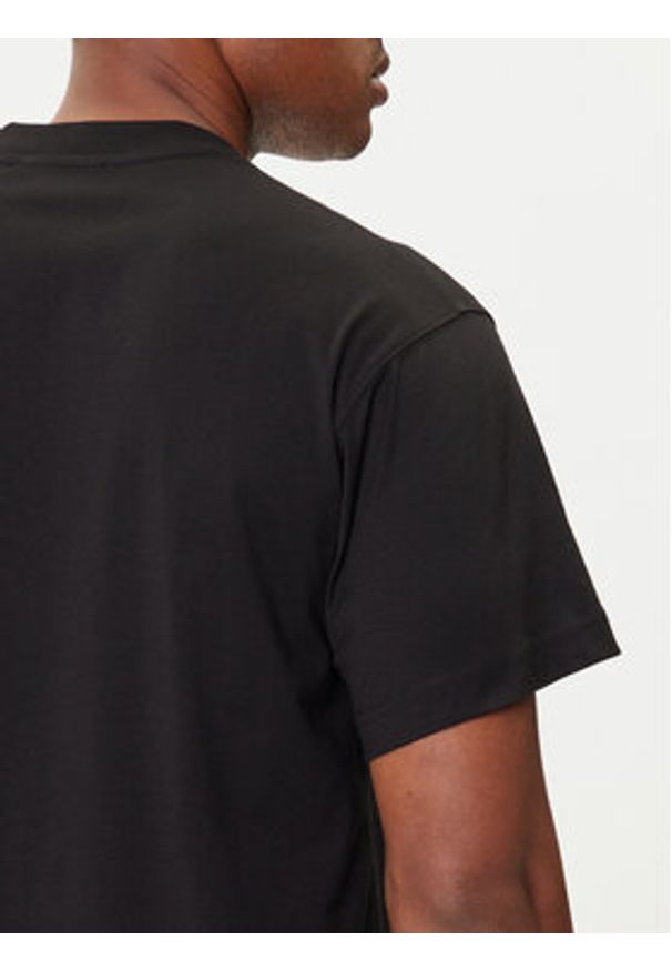 Versace Jeans Couture T-Shirt 79GAHP10 CJ01P Czarny Regular Fit. Kolor: czarny. Materiał: bawełna