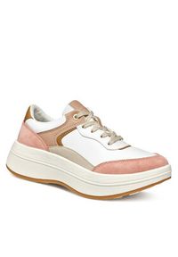 Geox Sneakersy D Spherica Ecub-3 D46WTB 05422 C1Z5Q Biały. Kolor: biały. Materiał: skóra