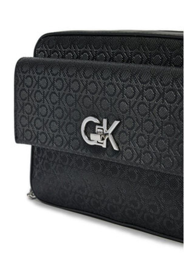 Calvin Klein Torebka Ck Camera Bag W/Pocket_Mono K60K613140 Czarny. Kolor: czarny. Materiał: skórzane