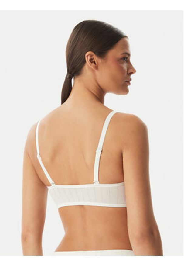 Calvin Klein Underwear Biustonosz top LV00QF8710 Kremowy. Kolor: kremowy. Materiał: bawełna