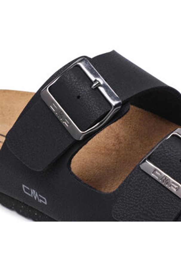 CMP Klapki Eco Thalitha Slipper 3Q91017 Czarny. Kolor: czarny. Materiał: skóra