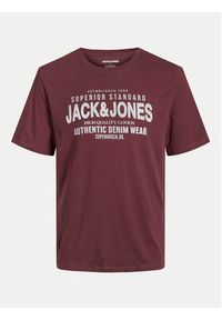 Jack & Jones - Jack&Jones T-Shirt Jeans 12256779 Czerwony Standard Fit. Kolor: czerwony. Materiał: bawełna #6