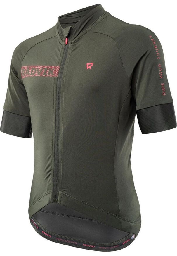 RADVIK - Koszulka rowerowa dziecięca Radvik Bravo Jrg. Kolor: zielony. Sport: kolarstwo