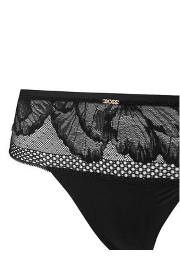 BOSS Stringi Peony 50545044 Czarny. Kolor: czarny. Materiał: syntetyk