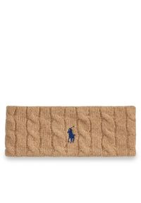 Polo Ralph Lauren Opaska 455981426003 Brązowy. Kolor: brązowy. Materiał: wełna, materiał