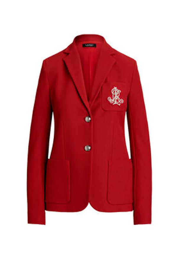 Lauren Ralph Lauren - LAUREN RALPH LAUREN Marynarka 200797305026 Czerwony Slim Fit. Kolor: czerwony. Materiał: bawełna