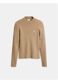 Levi's® Sweter A0719-0017 Beżowy Slim Fit. Kolor: beżowy. Materiał: bawełna #4