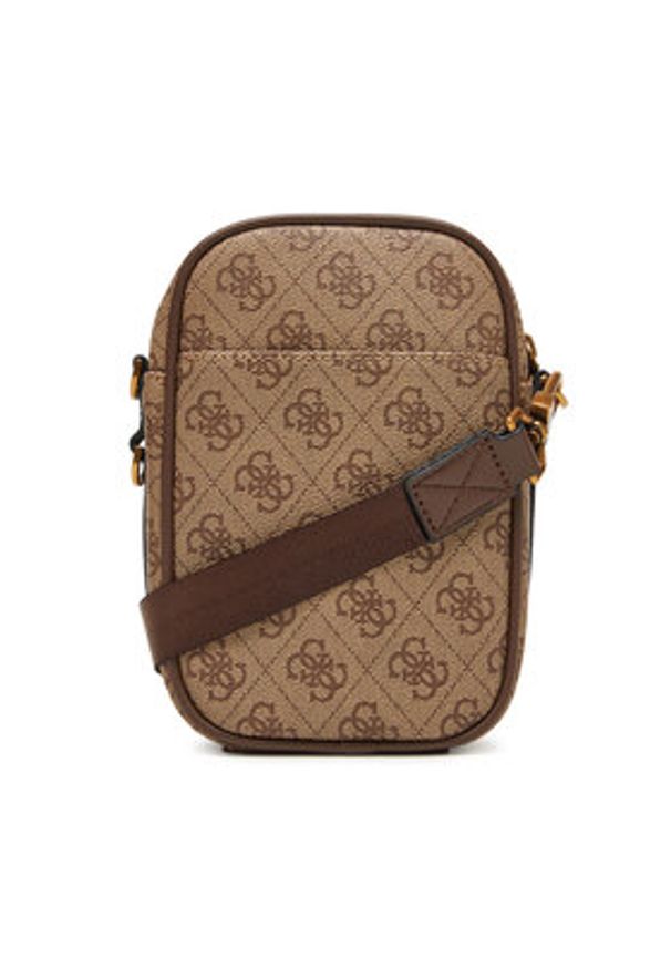 Guess Saszetka HMMILO P5425 Brązowy. Kolor: brązowy. Materiał: skóra