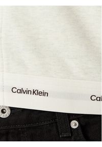 Calvin Klein Jeans Bluza LV047G252G Beżowy jasny Cropp Fit. Kolor: beżowy. Materiał: bawełna #5