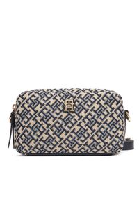 TOMMY HILFIGER - Tommy Hilfiger Torebka Th Jacquard Camera Bag AW0AW17443 Granatowy. Kolor: niebieski
