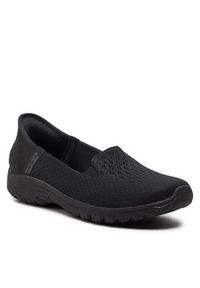 skechers - Skechers Półbuty 158698/BBK Czarny. Kolor: czarny. Materiał: materiał