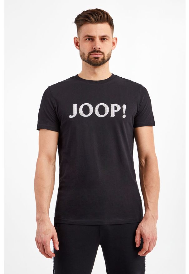 T-SHIRT JOOP!. Długość rękawa: krótki rękaw. Długość: krótkie. Wzór: nadruk, ażurowy