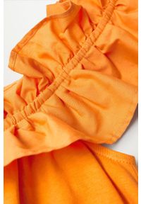 mango - Mango Sukienka bawełniana Margot kolor pomarańczowy midi oversize. Kolor: pomarańczowy. Materiał: bawełna. Wzór: gładki. Typ sukienki: oversize. Długość: midi #4