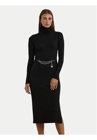 Lauren Ralph Lauren - LAUREN RALPH LAUREN Sukienka dzianinowa 250951822001 Czarny Slim Fit. Kolor: czarny. Materiał: bawełna, dzianina #2