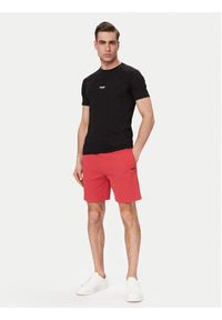 BOSS Szorty sportowe Waffle 50535884 Czerwony Regular Fit. Kolor: czerwony. Materiał: bawełna. Styl: sportowy #5