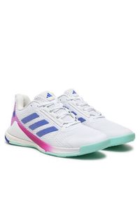 Adidas - adidas Buty halowe Novaflight 2 ID8554 Biały. Kolor: biały. Materiał: mesh, materiał