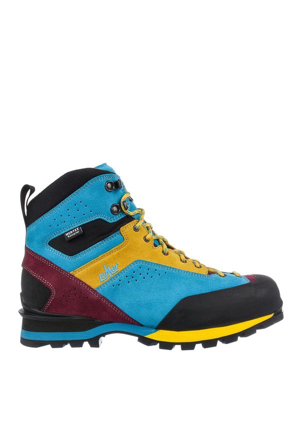 Buty trekkingowe LOMER Badia High Mtx wysokie zamsz. Kolor: niebieski. Materiał: zamsz. Wzór: kolorowy