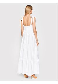 Fracomina Sukienka letnia FP22SD3012W40001 Biały Regular Fit. Kolor: biały. Materiał: bawełna. Sezon: lato