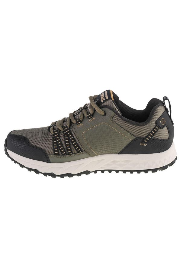skechers - Buty trekkingowe męskie Skechers Escape Plan. Zapięcie: sznurówki. Kolor: zielony. Materiał: materiał, syntetyk, tkanina. Szerokość cholewki: normalna. Sport: turystyka piesza
