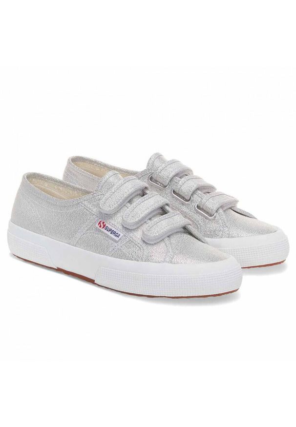 Trenerzy damscy Superga 2750 Straps Lame. Kolor: szary. Sport: turystyka piesza