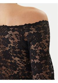 Morgan Bluzka 251-TKISS Czarny Slim Fit. Kolor: czarny. Materiał: syntetyk #5