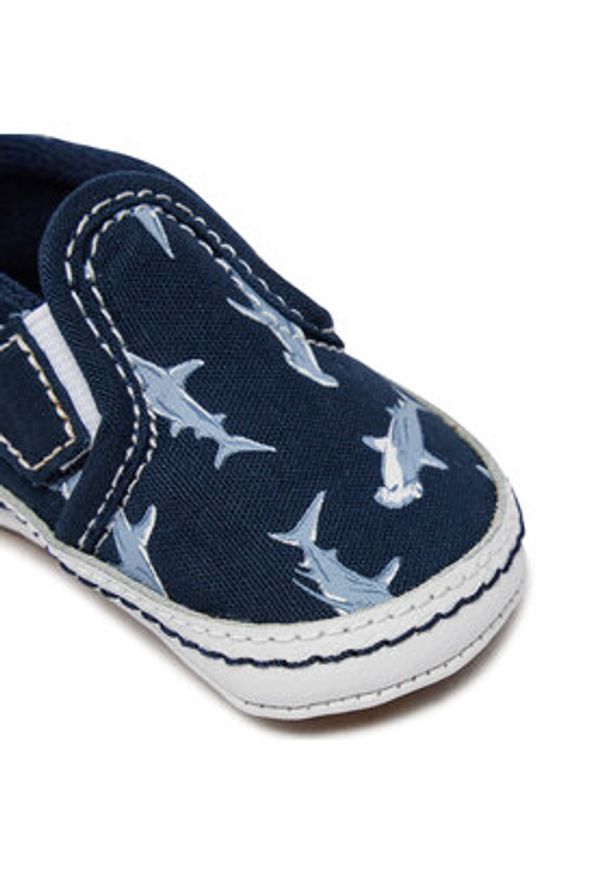 Vans Tenisówki Slip-On V Crib VN000CRUBER1 Niebieski. Zapięcie: bez zapięcia. Kolor: niebieski. Materiał: materiał