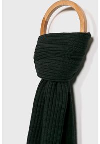 Calvin Klein - Czapka + szalik. Kolor: czarny. Materiał: bawełna, kaszmir, dzianina. Wzór: gładki #6