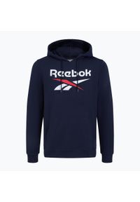 Reebok Fitness - Bluza Reebok Identity Big Logo FT Hoodie. Kolor: niebieski. Sport: fitness #1