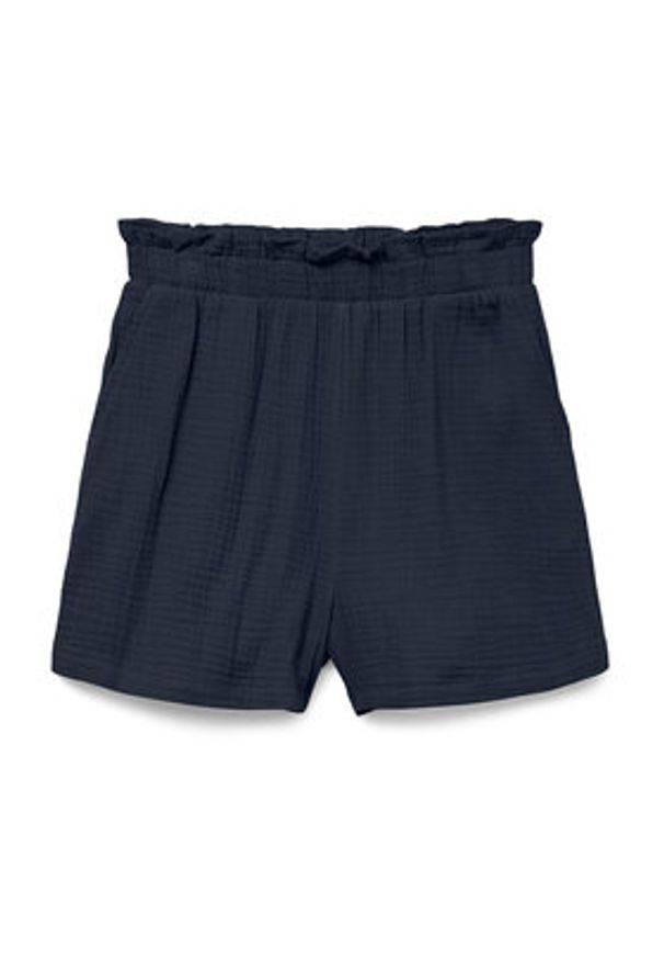 Vero Moda Szorty materiałowe Natali 10279687 Niebieski Baggy Fit. Kolor: niebieski. Materiał: bawełna