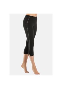 TEYLI - Legginsy na fitness damskie Teyli Athletico 3/4. Kolor: biały, wielokolorowy, czarny. Materiał: bawełna, elastan. Sport: fitness