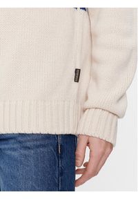 Napapijri Sweter NP0A4HHJ Écru Regular Fit. Materiał: syntetyk, wełna #4