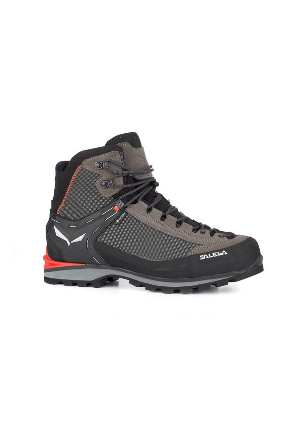 Buty trekkingowe męskie Salewa MS Crow Gtx. Wysokość cholewki: za kostkę. Zapięcie: sznurówki. Kolor: wielokolorowy, czarny, brązowy. Materiał: materiał, syntetyk. Szerokość cholewki: normalna