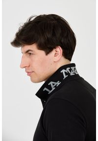 La Martina - LA MARTINA Czarne męskie polo z małym logo, Rozmiar XL. Typ kołnierza: polo. Kolor: czarny #7