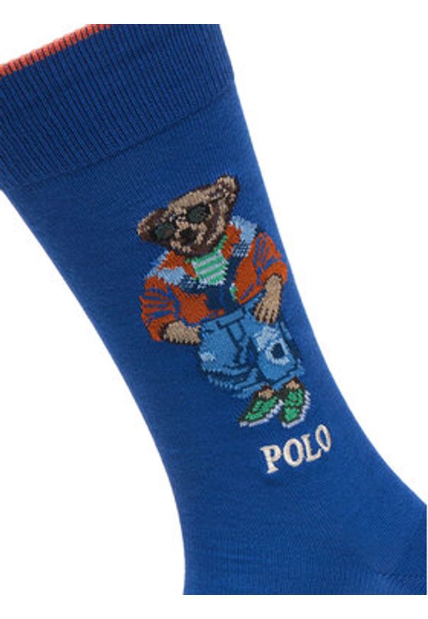 Polo Ralph Lauren Skarpety długie 449P15965002 Niebieski. Kolor: niebieski. Materiał: bawełna