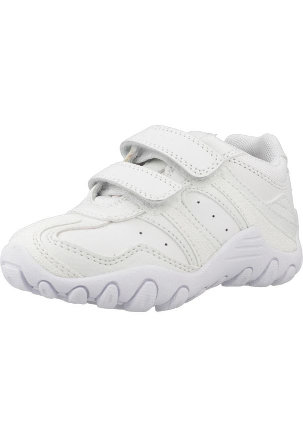 Geox - Buty GEOX CRUSH M Biały. Kolor: biały. Materiał: tkanina, skóra. Sport: turystyka piesza