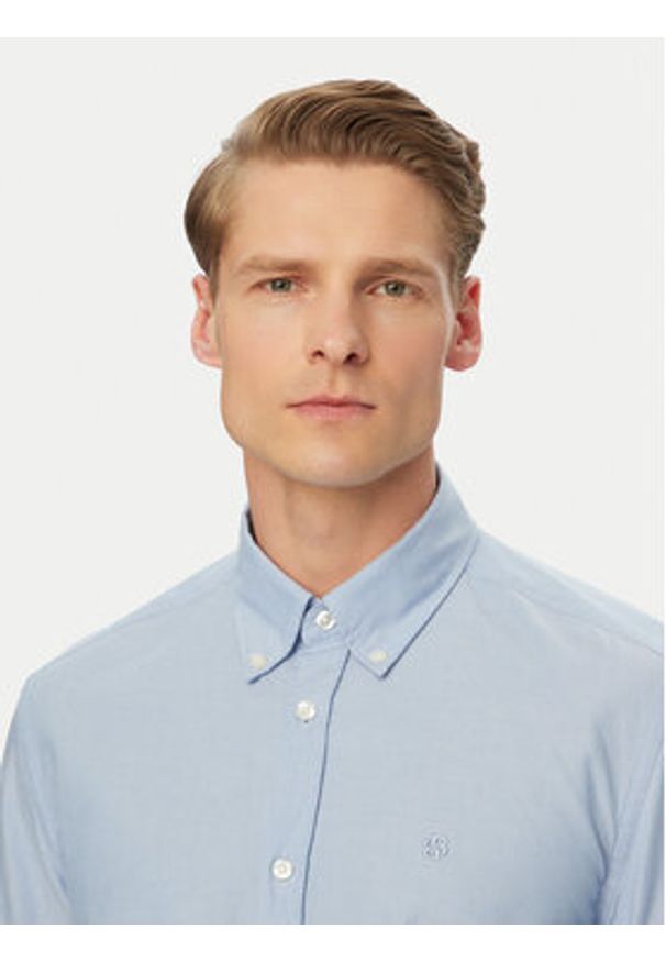 BOSS Koszula H-Liam 50560404 Niebieski Regular Fit. Kolor: niebieski. Materiał: bawełna