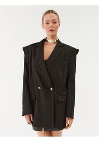 Versace Jeans Couture Marynarka 75HAQ700 Czarny Oversize. Kolor: czarny. Materiał: syntetyk #1