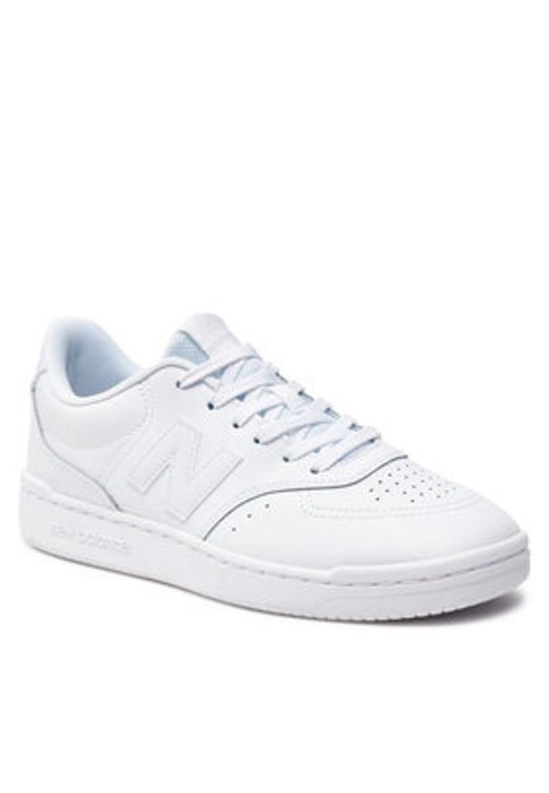 New Balance Sneakersy BB80OOO Biały. Kolor: biały. Materiał: skóra
